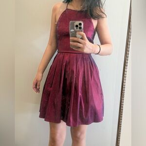 Charlotte Russe Red and Purple Shimmer Dress